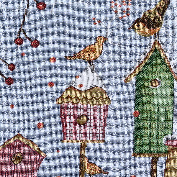 Prostírání MOTIV ptačí budky červenozelená prostírání cca 30 x 45 cm