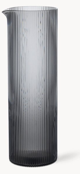 Ručně foukaná karafa's reliéfem Ripple