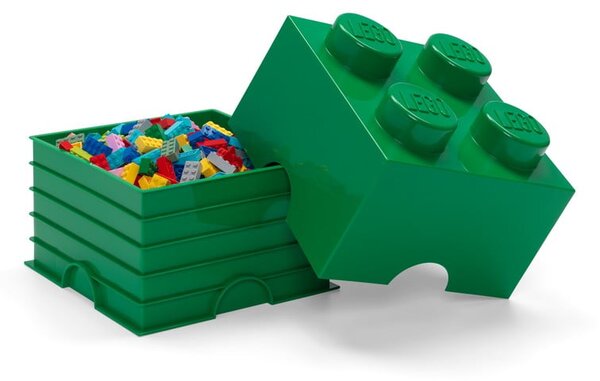 Zelený úložný box čtverec LEGO®