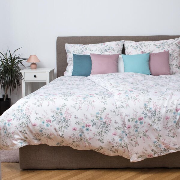 Povlečení KLASIK DESIGN medline bílopastelová 140 x 200/70 x 90 cm