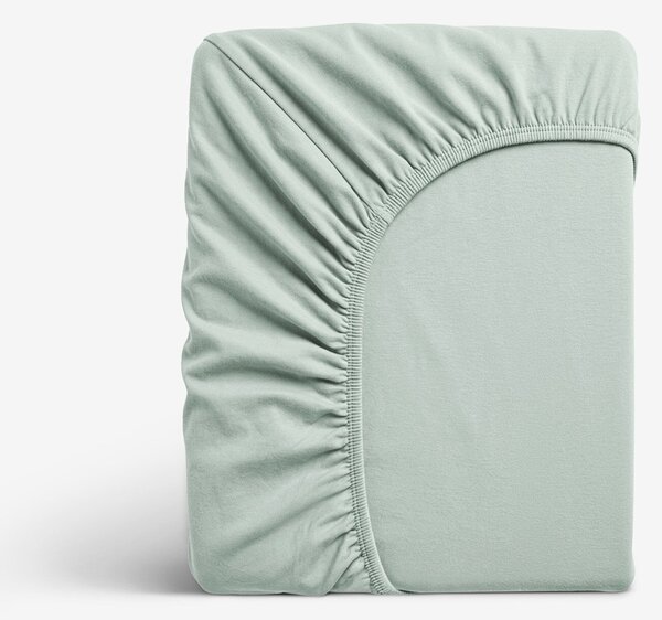 Goldea bambusové elastické prostěradlo - šalvějové 90 x 200 cm