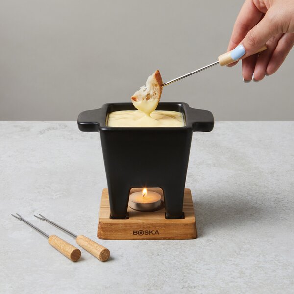 Sada na fondue Tapas, 300ml, Boska, černá