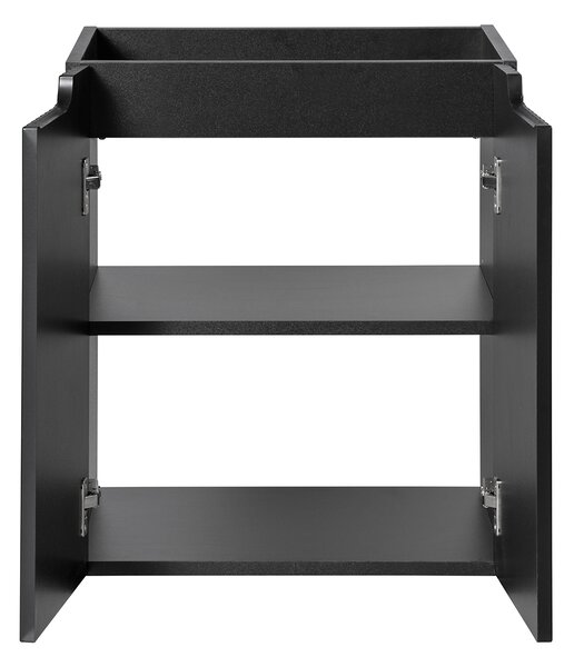 Skříňka pod umyvadlo NOVA Black 82-50-2D | 50 cm s dvířky