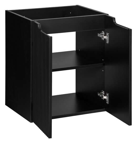 Koupelnová skříňka s deskou NOVA Black D50/4 | 50 cm