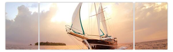 Obraz jachty (170x50 cm)