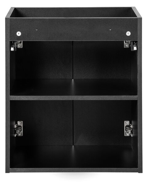 Skříňka pod umyvadlo NOVA Black 82-50-2D | 50 cm s dvířky