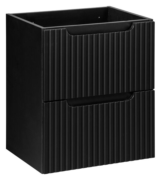 Koupelnová skříňka s deskou NOVA Black D50/2 | 50 cm