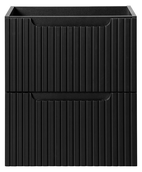 Koupelnová skříňka s deskou NOVA Black D50/2 | 50 cm