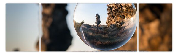 Obraz lupy a krajiny (170x50 cm)
