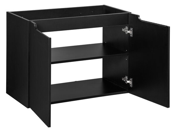 Skříňka pod umyvadlo NOVA Black 82-80-2D | 80 cm s dvířky
