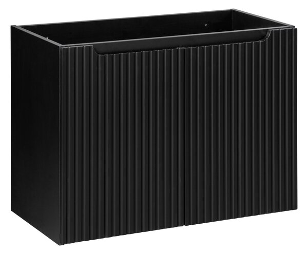 Koupelnová skříňka s umyvadlem NOVA Black U80/2 | 80 cm