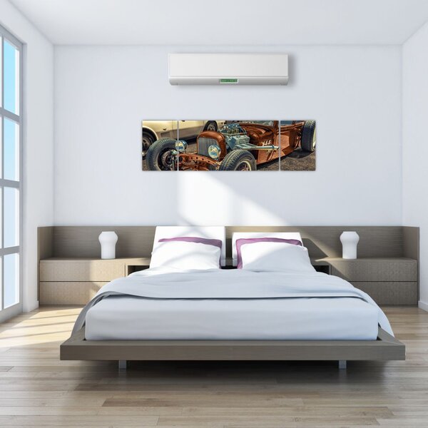 Obraz hnědého auta (170x50 cm)