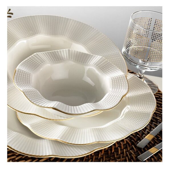 Porcelánová jídelní sada 24 ks pro 6 osob Waves – Kütahya Porselen