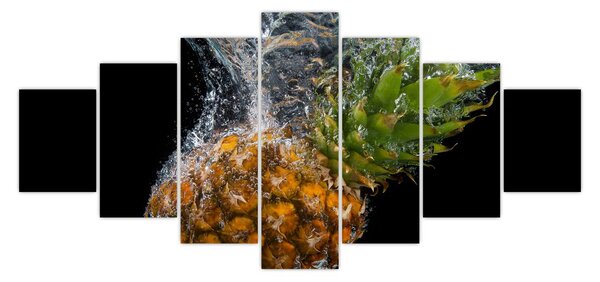 Obraz ananasu ve vodě (210x100 cm)