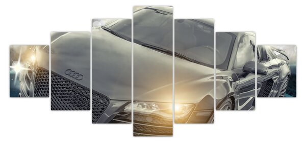 Obraz auta Audi - šedé (210x100 cm)