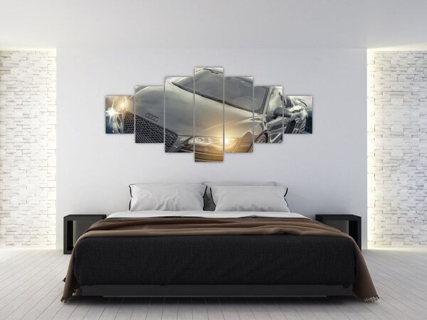 Obraz auta Audi - šedé (210x100 cm)