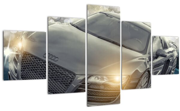 Obraz auta Audi - šedé (125x70 cm)