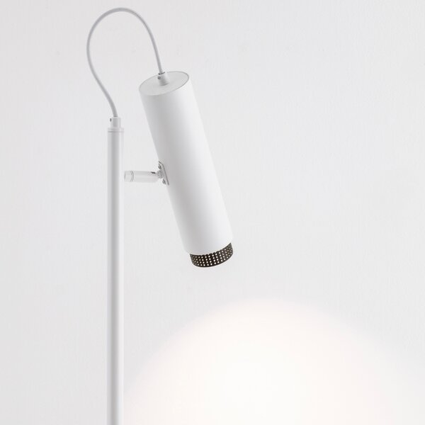 Nova Luce Bílá stojací lampa Nessi 160 cm