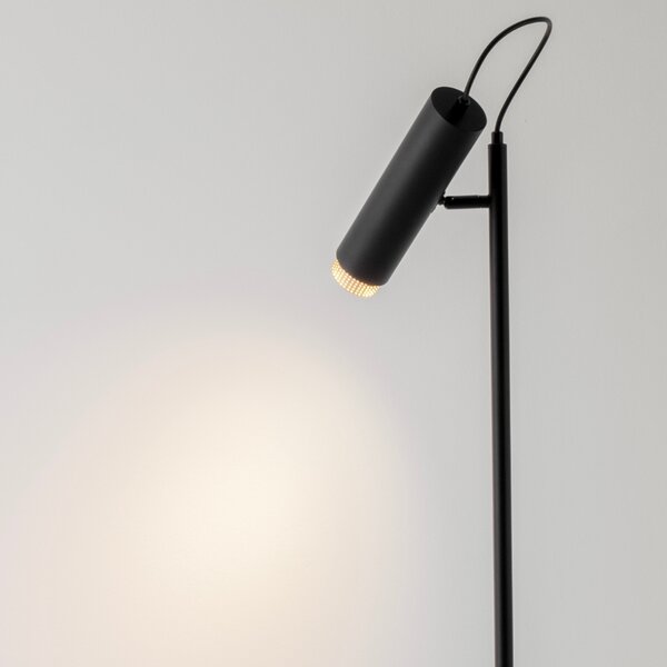 Nova Luce Černá stojací lampa Nessi 160 cm
