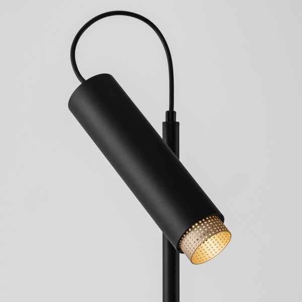 Nova Luce Černá stojací lampa Nessi 160 cm