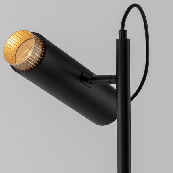 Nova Luce Černá stojací lampa Nessi 160 cm