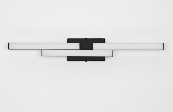 Nova Luce Černé nástěnné LED světlo Atom 60 cm