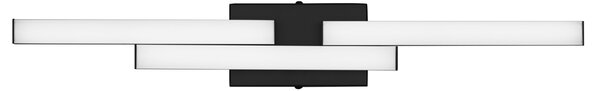 Nova Luce Černé nástěnné LED světlo Atom 60 cm