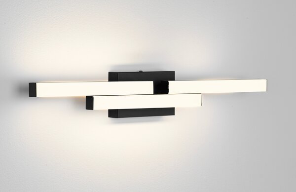 Nova Luce Černé nástěnné LED světlo Atom 60 cm