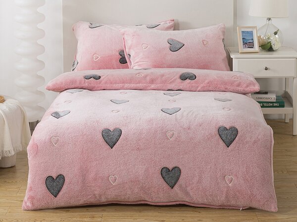 XPOSE® Mikroplyšové povlečení LOVE Exclusive (svítící efekt)