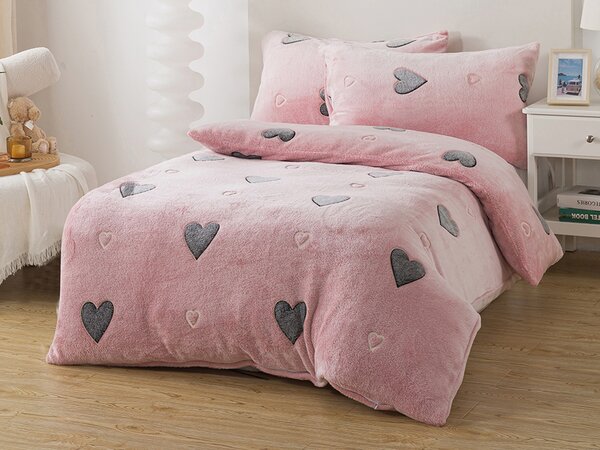 XPOSE® Mikroplyšové povlečení LOVE Exclusive (svítící efekt)