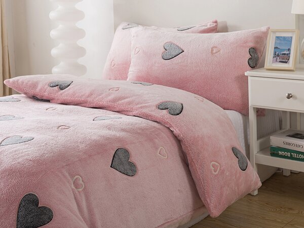 XPOSE® Mikroplyšové povlečení LOVE Exclusive (svítící efekt)
