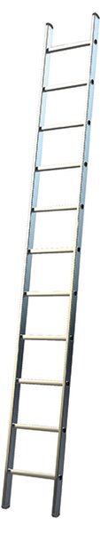 Elkop Jednoduchý hliníkový žebřík, délka 2,9m, 1x11 příček