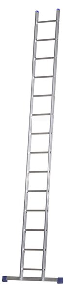Elkop Jednoduchý hliníkový žebřík, délka 3,7m, 1x14 příček