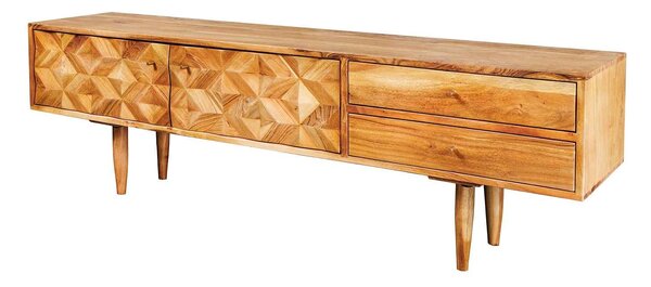 Designový TV stolek Halia Honey 145 cm akácie