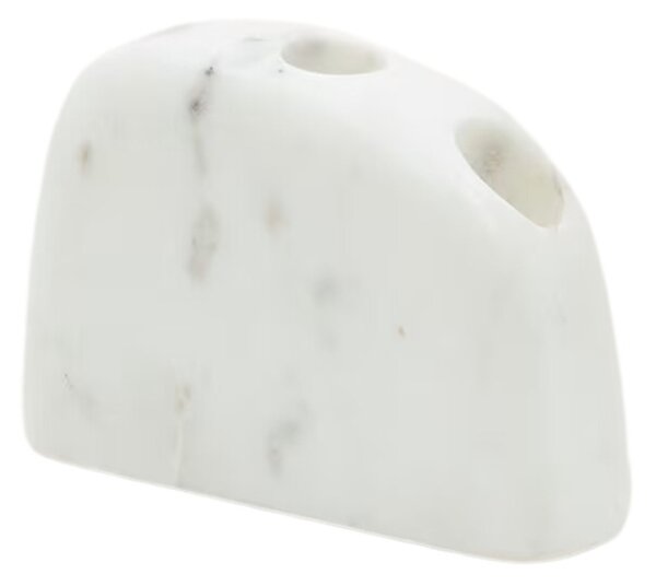 -30 % Dny Marianne - Bílý mramorový svícen Kave Home Signe 15 cm