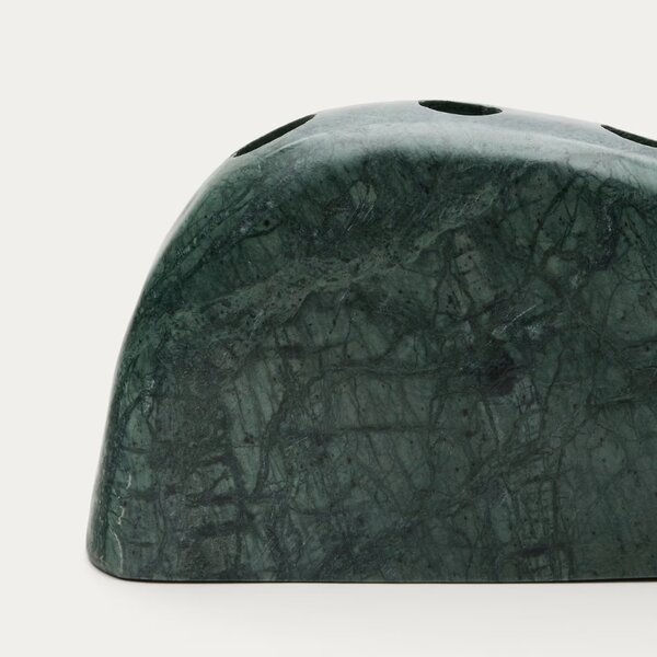 -30 % Dny Marianne - Zelený mramorový svícen Kave Home Signe 25 cm