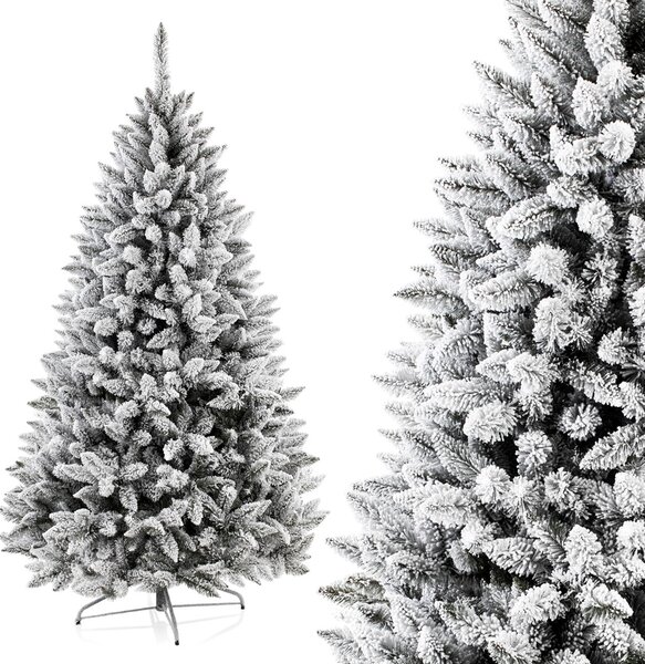 AmeliaHome Umělý vánoční stromek - zasněžený - smrk skandinávský William - 120 cm