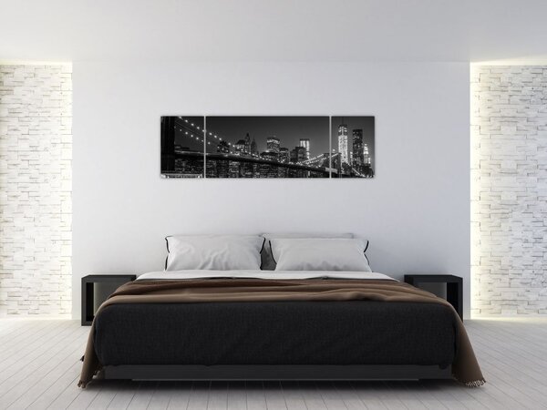 Obraz Brooklyn mostu v New Yorku (170x50 cm)