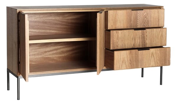 Komoda amira 144 x 40 cm hnědá