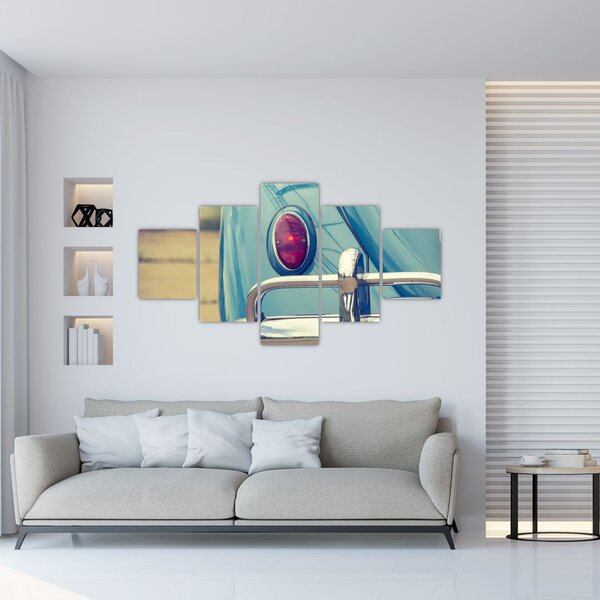 Obraz tyrkysového veterána (125x70 cm)
