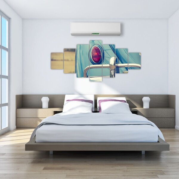 Obraz tyrkysového veterána (210x100 cm)