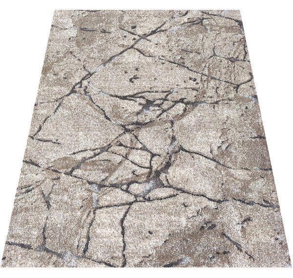 Makro Abra Moderní kusový koberec Panamero 25 Mramor Kámen béžový Rozměr: 160x220 cm