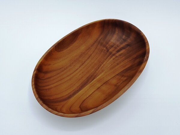 Havlíček truhlářství Miska dřevěná Oblá - ořech 230 x 147 x 42mm