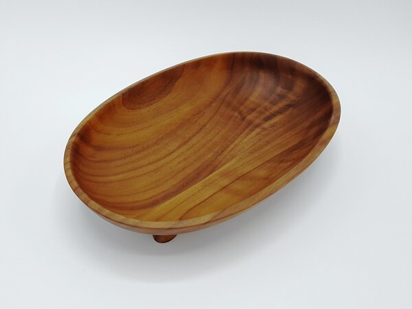 Havlíček truhlářství Miska dřevěná Oblá - ořech 230 x 147 x 42mm