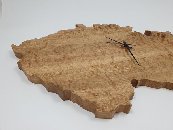 Havlíček truhlářství Hodiny dřevěné nástěnné HT 9946 dub přírodní - Česká republika 76x43 cm