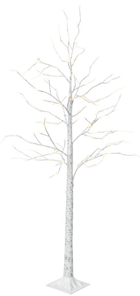 Tutumi - LED vánoční stromeček - bříza - bílá - 180 cm