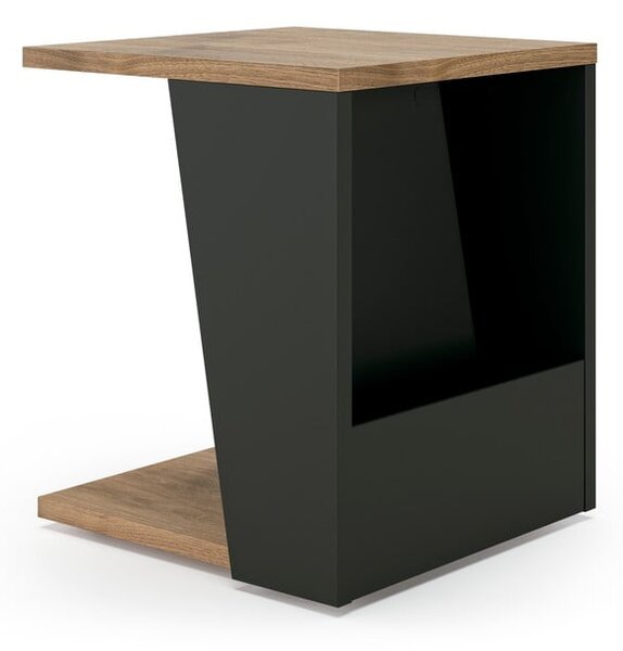 Konferenční stolek s deskou v dekoru ořechového dřeva 40x40 cm Albi - TemaHome