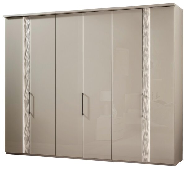 ŠATNÍ SKŘÍŇ S OTOČNÝMI DVEŘMI, šampaňská, 300/216/59 cm Dieter Knoll - Šatní skříně