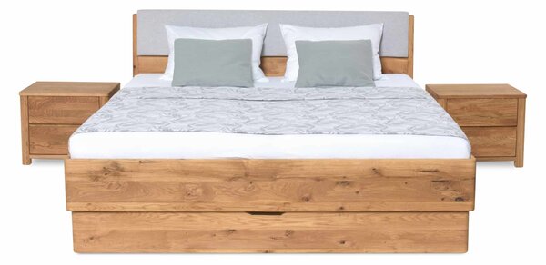 Masivní postel s úložným prostorem Monte 160x200