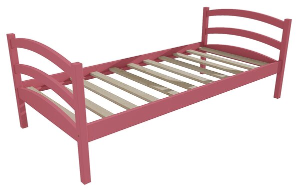 Vomaks Dětská postel DP 006 Rozměr: 80 x 180 cm, Povrchová úprava: netransparentní barva růžová